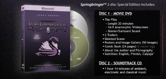 Springbringer 2-disc Special Edition includes the movie DVD and the soundtrack CD