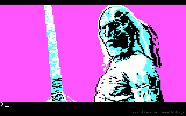 Game of Thrones retro pixel art game White Walker PC CGA 1980s style